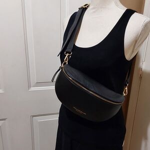 Viola Castellani Italian Pebbled Leather Fanny/Waist Bag